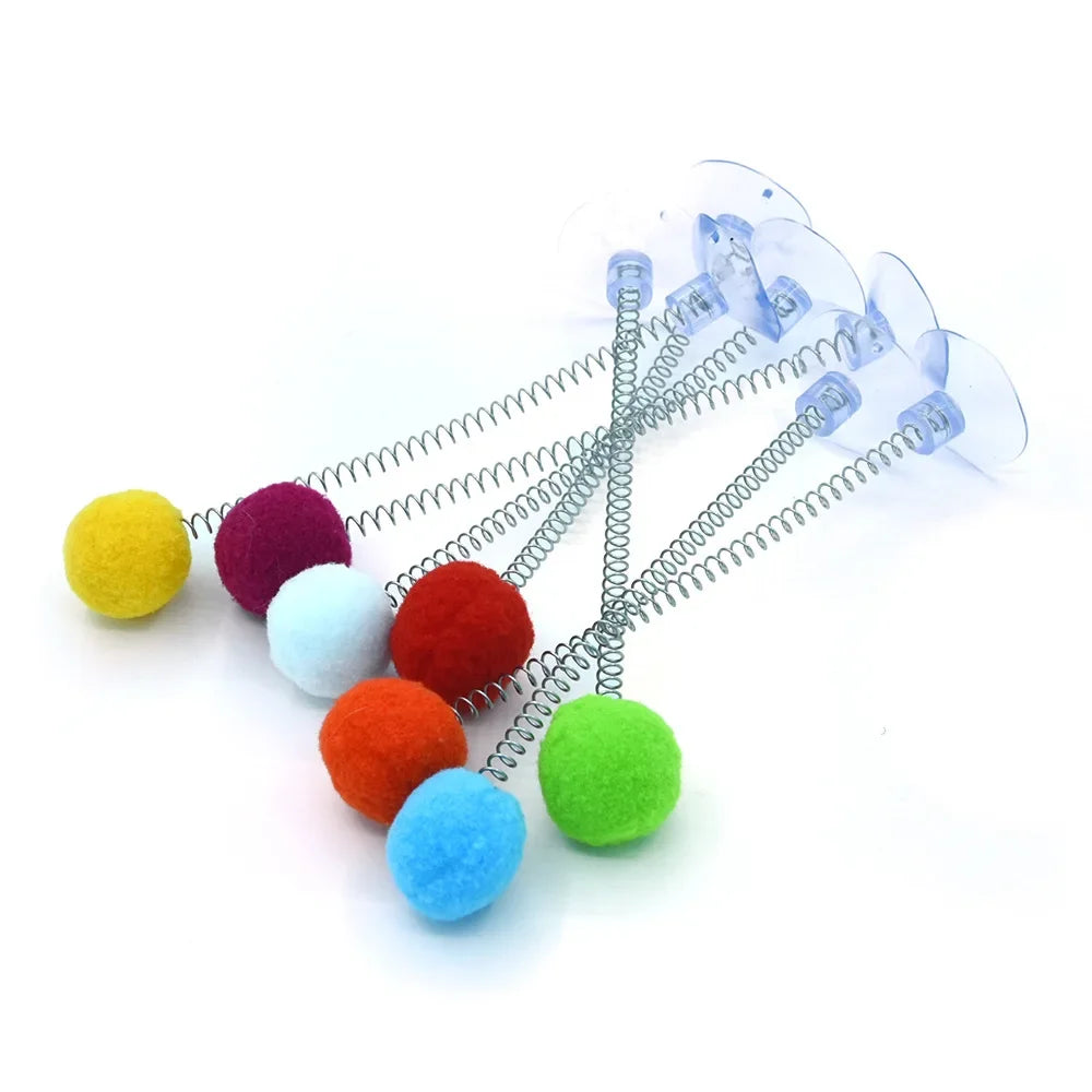Cat Teaser Wand Toy – Feather Stick with Bell & Mouse Cage