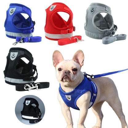Reflective Cat & Dog Harness with Leash Set