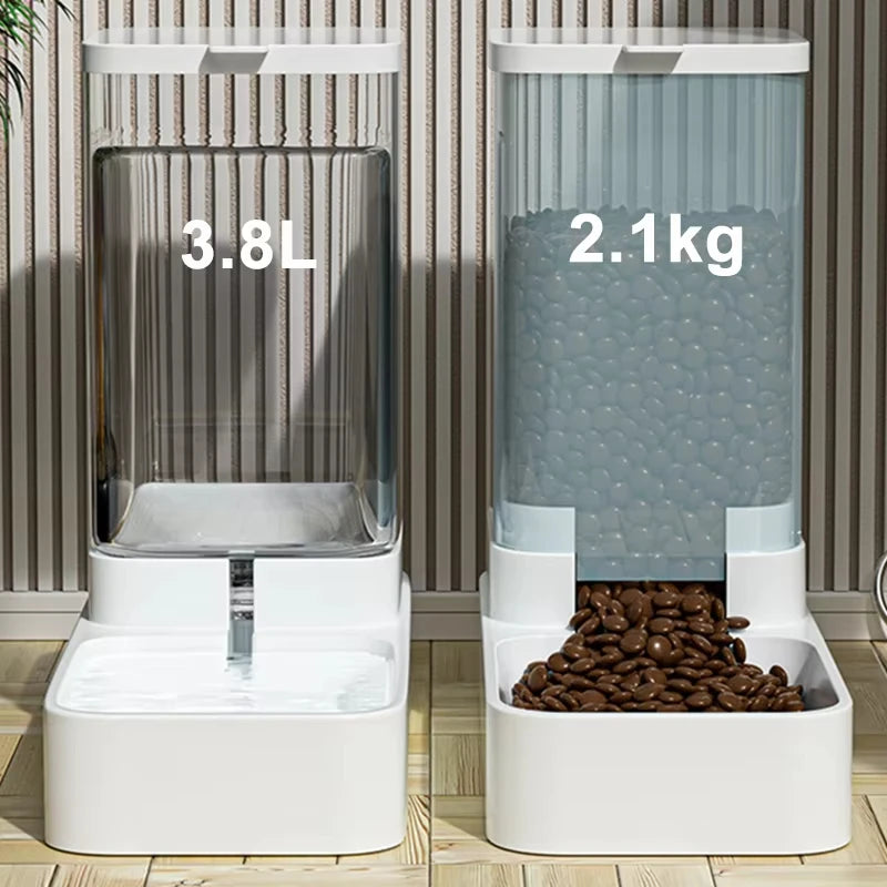 Large Capacity Automatic Pet Feeder & Water Dispenser