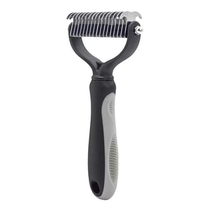 Professional Pet Deshedding Brush & Fur Knot Cutter