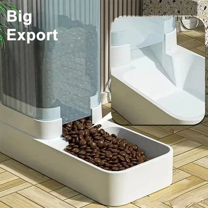 Large Capacity Automatic Pet Feeder & Water Dispenser