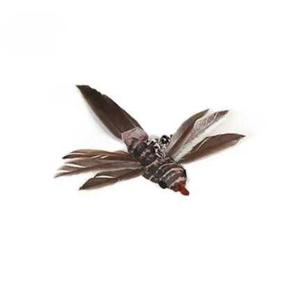 Interactive Cat Teaser Wand Toy – Bird Feather with Bell