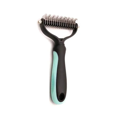 Professional Pet Deshedding Brush & Fur Knot Cutter