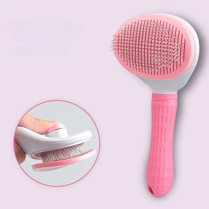Pet Grooming Brush – Hair Removal Comb for Cats & Dogs