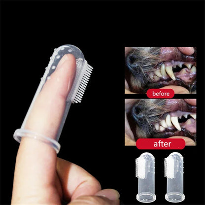 Pet Finger Toothbrush – Soft Silicone Dental Care Tool
