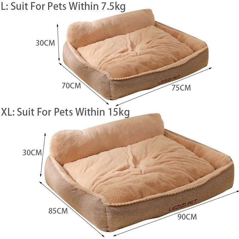 Winter Warm Pet Sofa Bed – Removable & Washable