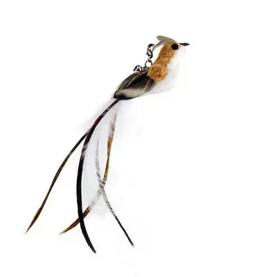 Interactive Cat Teaser Wand Toy – Bird Feather with Bell