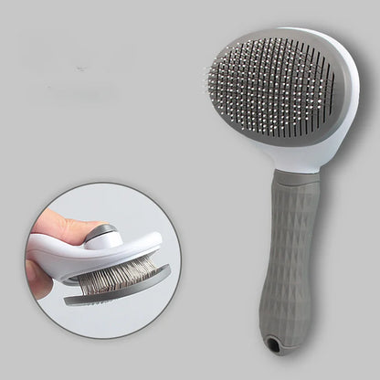 Pet Grooming Brush – Hair Removal Comb for Cats & Dogs