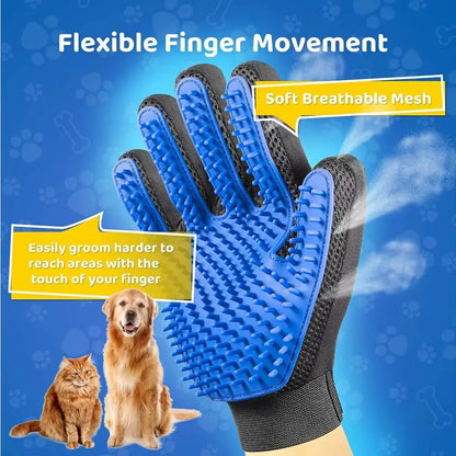Pet Grooming Glove – Gentle Hair Remover Mitt