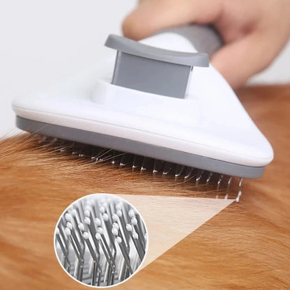 Pet Grooming Brush – Hair Removal Comb for Cats & Dogs