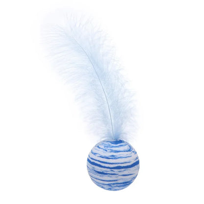 Cat Teaser Wand Toy – Feather Stick with Bell & Mouse Cage