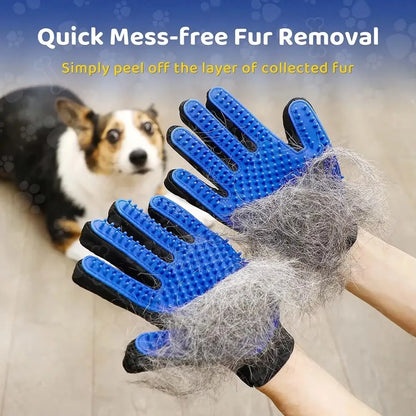 Pet Grooming Glove – Gentle Hair Remover Mitt