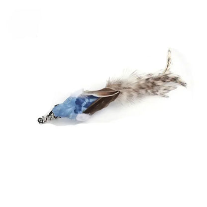 Interactive Cat Teaser Wand Toy – Bird Feather with Bell