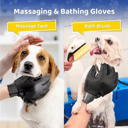 Pet Grooming Glove – Gentle Hair Remover Mitt