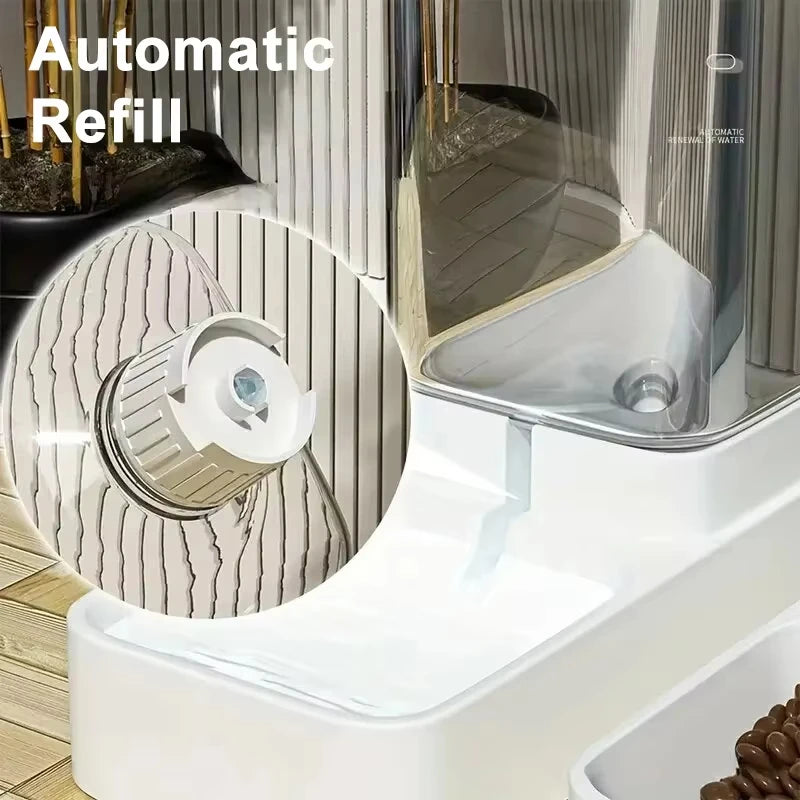 Large Capacity Automatic Pet Feeder & Water Dispenser
