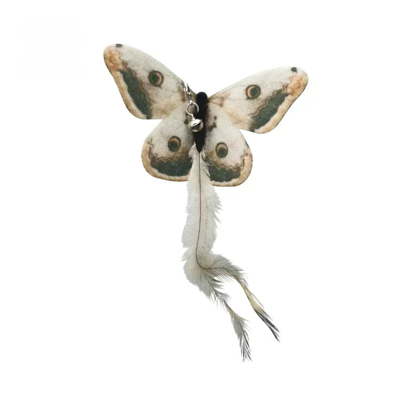 Interactive Cat Teaser Wand Toy – Bird Feather with Bell