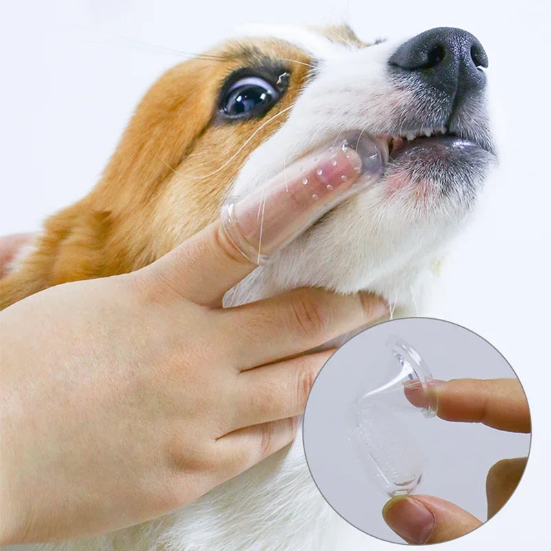 Pet Finger Toothbrush – Soft Silicone Dental Care Tool