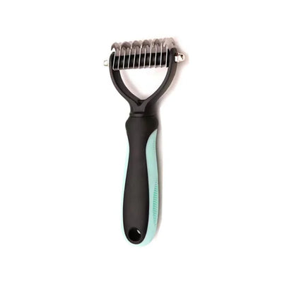 Professional Pet Deshedding Brush & Fur Knot Cutter