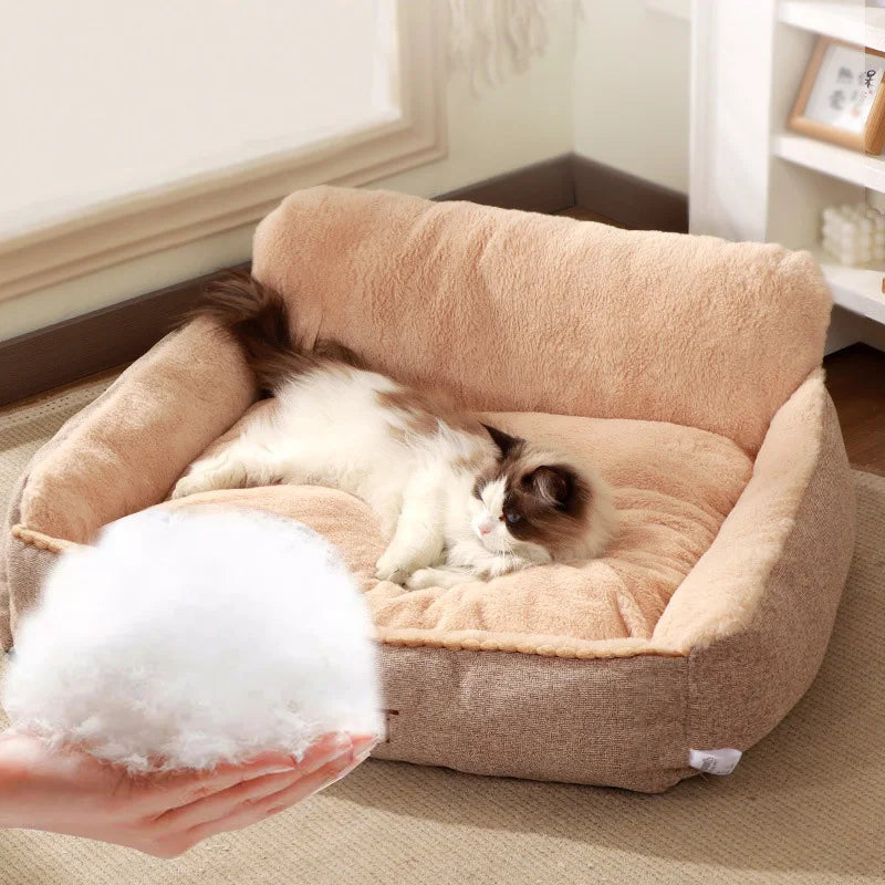 Winter Warm Pet Sofa Bed – Removable & Washable