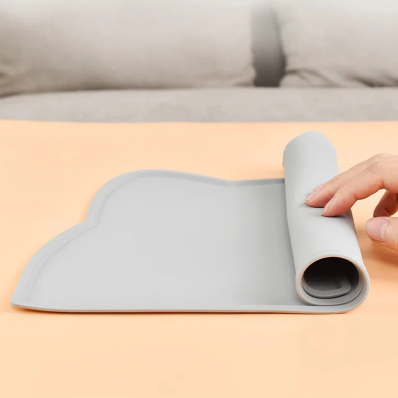 Silicone Pet Feeding Mat – Waterproof Food & Water Tray