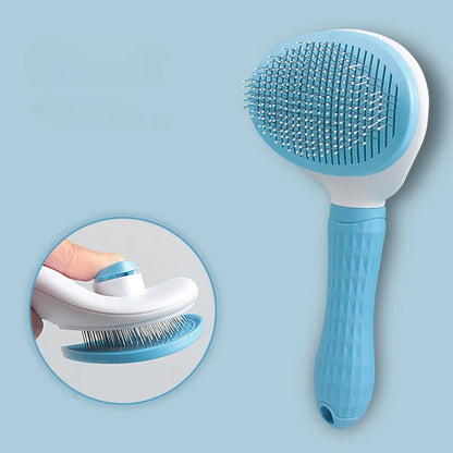 Pet Grooming Brush – Hair Removal Comb for Cats & Dogs