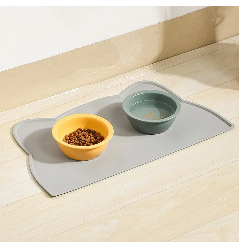 Silicone Pet Feeding Mat – Waterproof Food & Water Tray