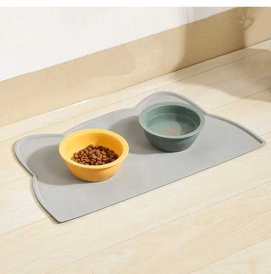 Silicone Pet Feeding Mat – Waterproof Food & Water Tray