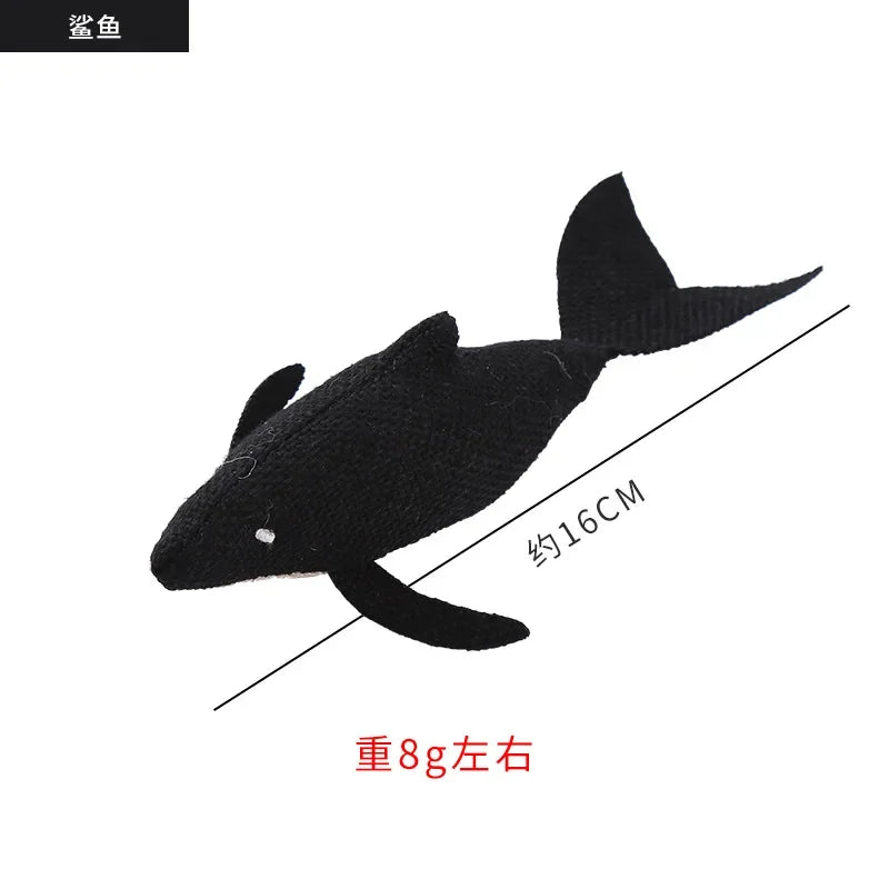 Plush Catnip Cat Toys – Marine Animal Series