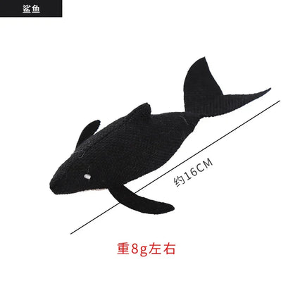 Plush Catnip Cat Toys – Marine Animal Series