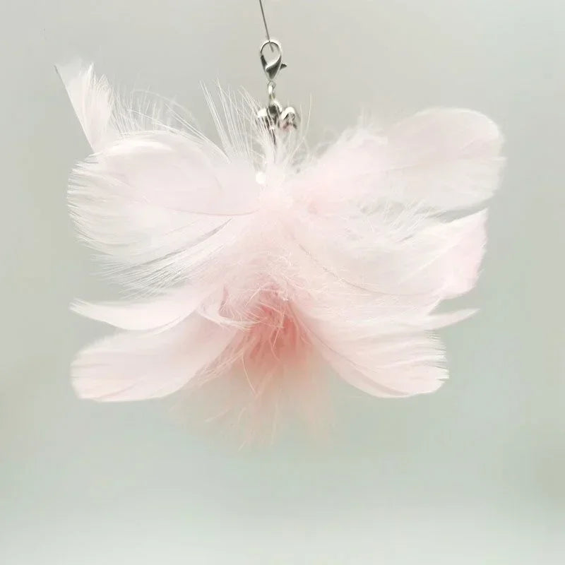 Interactive Cat Teaser Wand Toy – Bird Feather with Bell