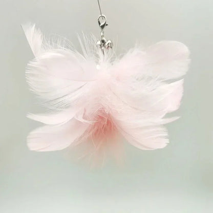 Interactive Cat Teaser Wand Toy – Bird Feather with Bell