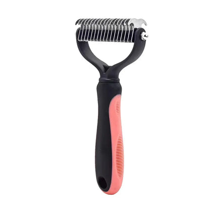 Professional Pet Deshedding Brush & Fur Knot Cutter