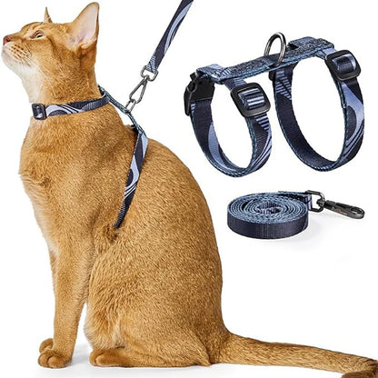 Adjustable Cat Harness & Leash Set – Escape Proof