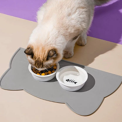 Silicone Pet Feeding Mat – Waterproof Food & Water Tray
