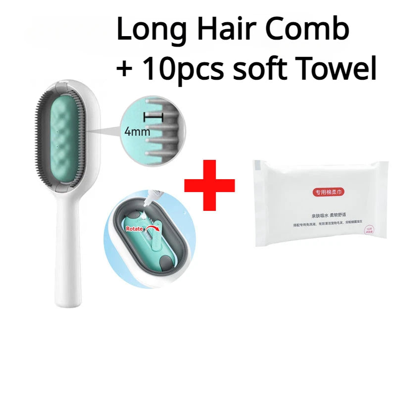 Double-Sided Pet Hair Removal Brush