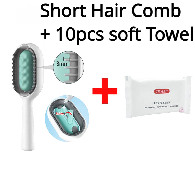 Double-Sided Pet Hair Removal Brush