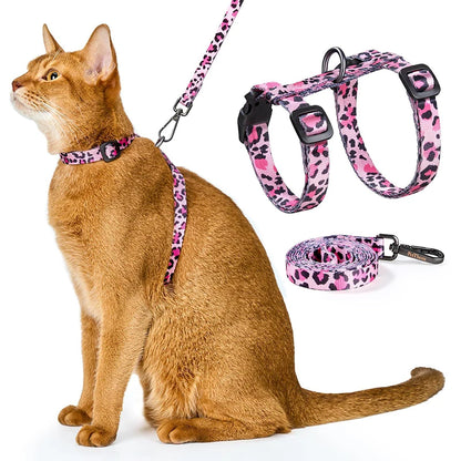 Adjustable Cat Harness & Leash Set – Escape Proof