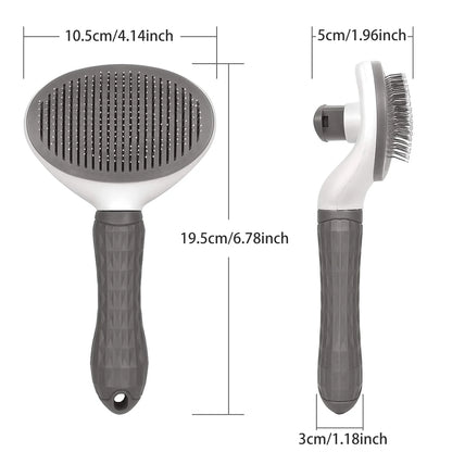 Pet Grooming Brush – Hair Removal Comb for Cats & Dogs